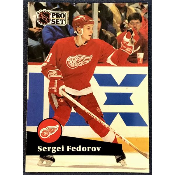 1991-92 PRO SET SERGEI FEDEROV (HOF) ROOKIE CARD
