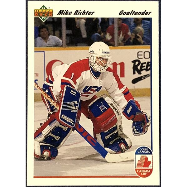 1991-92 UPPER DECK MIKE RICHTER (HOF) ROOKIE CARD