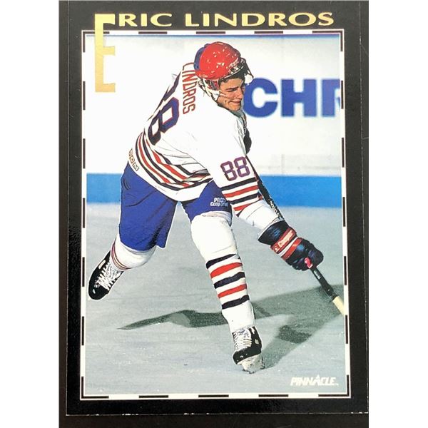 1992-93 PINNACLE ERIC LINDROS (HOF)