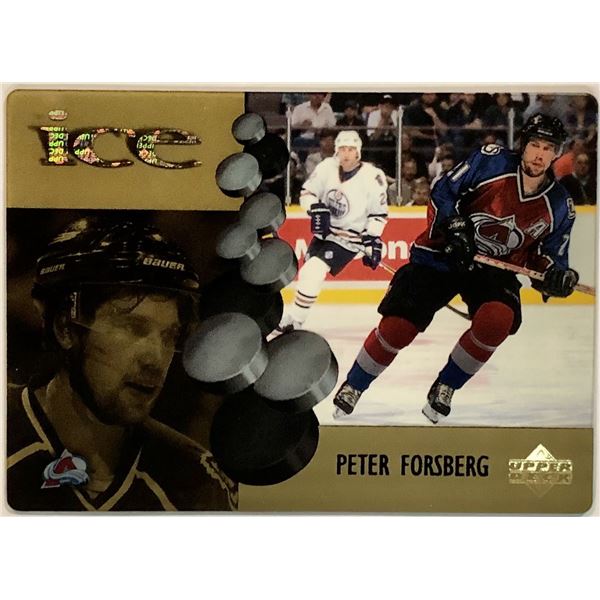 1998-99 UPPER DECK ICE TRANSLUCENT PETER FORSBERG (HOF)