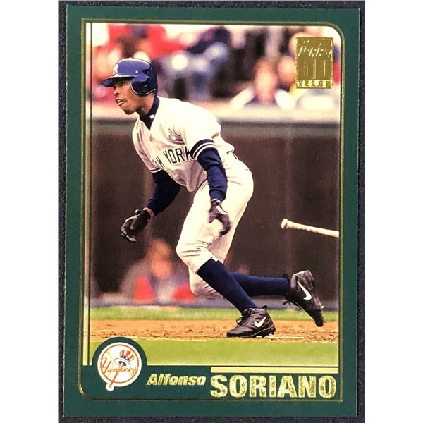 2001 TOPPS ALFONSO SORIANO ROOKIE CARD