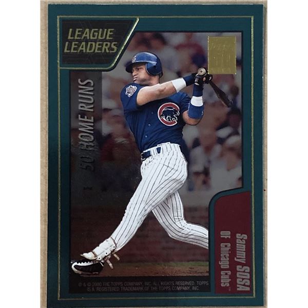 2001 TOPPS SAMMY SOSA