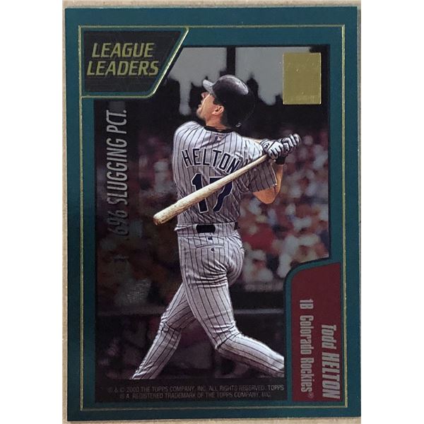 2001 TOPPS TODD HELTON (HOF)