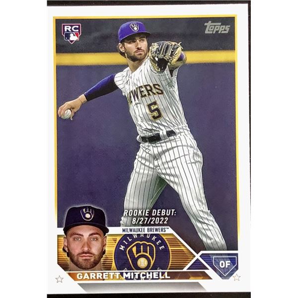 2023 TOPPS GARRETT MITCHELL ROOKIE CARD