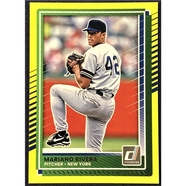 2025 DONRUSS YELLOW PARALLEL MARIANO RIVERA (HOF)