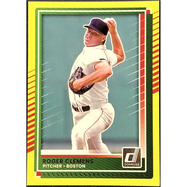 2025 DONRUSS YELLOW PARALLEL ROGER CLEMENS
