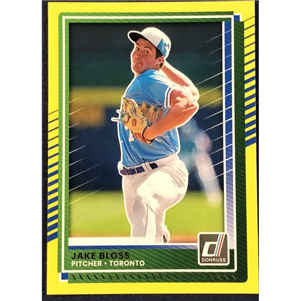 2025 DONRUSS YELLOW PARALLEL JAKE BLOSS ROOKIE CARD
