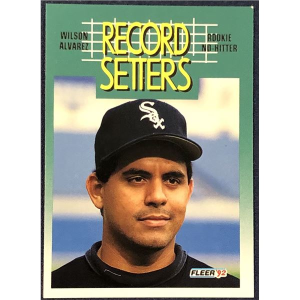 1992 FLEER WILSON ALVAREZ ROOKIE CARD
