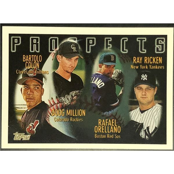 1996 TOPPS BARTOLO COLON ROOKIE CARD