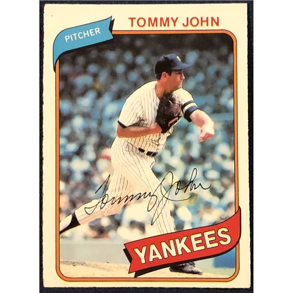 1980 O-PEE-CHEE TOMMY JOHN