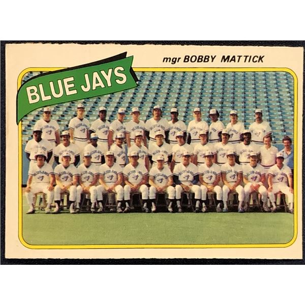 1980 O-PEE-CHEE TORONTO BLUE JAYS