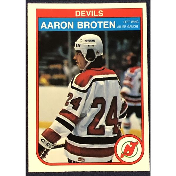 1982-83 O-PEE-CHEE AARON BROTEN ROOKIE CARD