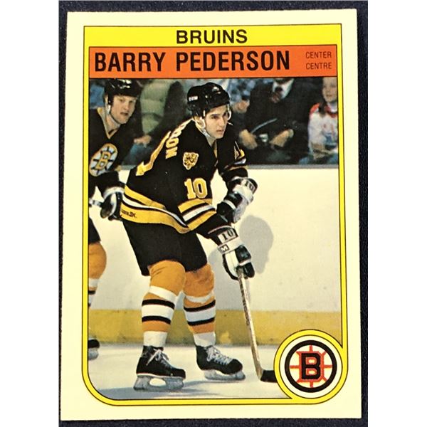 1982-83 O-PEE-CHEE BARRY PEDERSON ROOKIE CARD