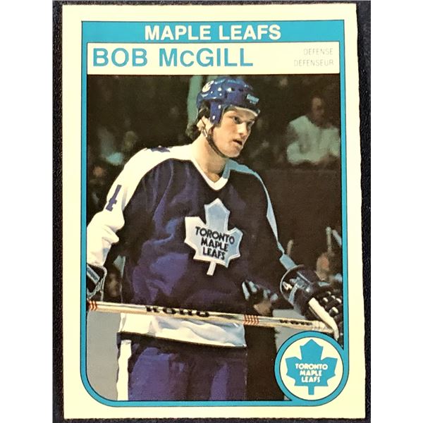 1982-83 O-PEE-CHEE BOB McGILL ROOKIE CARD