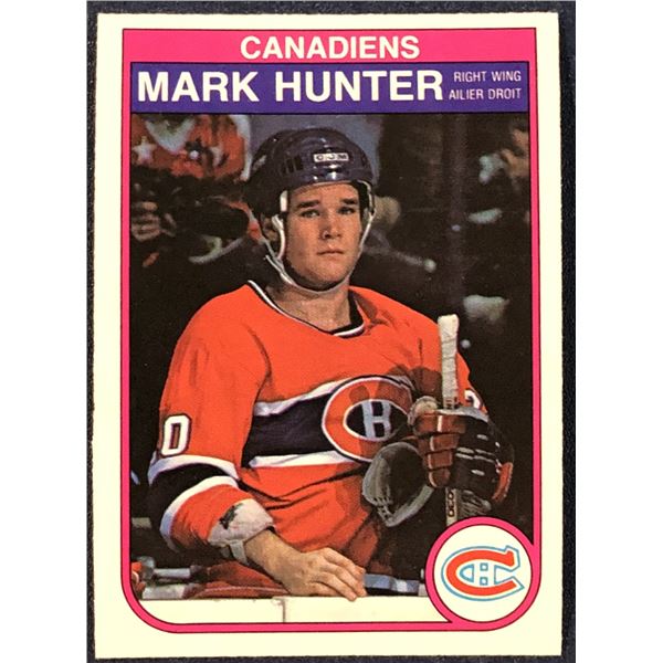1982-83 O-PEE-CHEE MARK HUNTER ROOKIE CARD