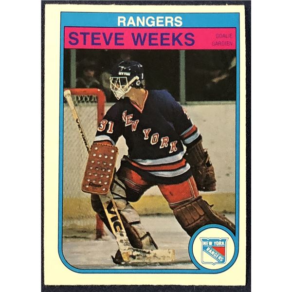 1982-83 O-PEE-CHEE STEVE WEEKS ROOKIE CARD