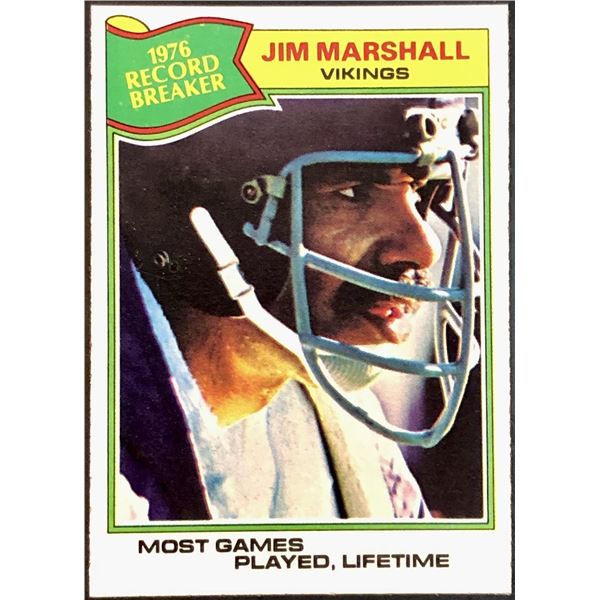 1977 TOPPS NFL JIM MARSHALL (HOF)