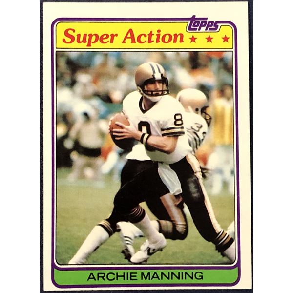 1981 TOPPS NFL ARCHIE MANNING