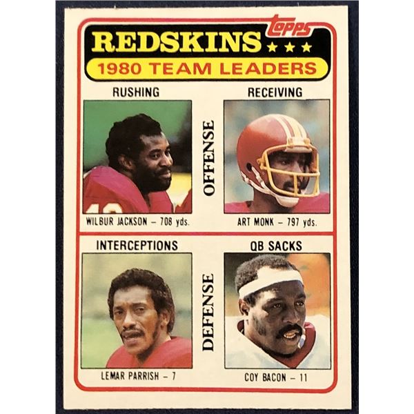 1981 TOPPS NFL ART MONK (HOF)