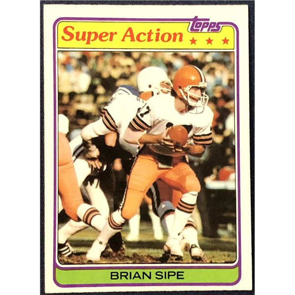 1981 TOPPS NFL BRIAN SIPE