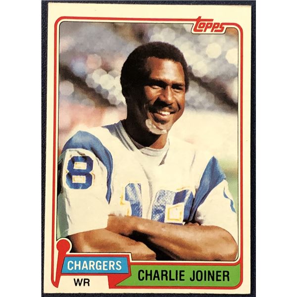 1981 TOPPS NFL CHARLIE JOINER (HOF)