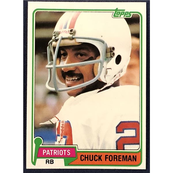 1981 TOPPS NFL CHUCK FOREMAN