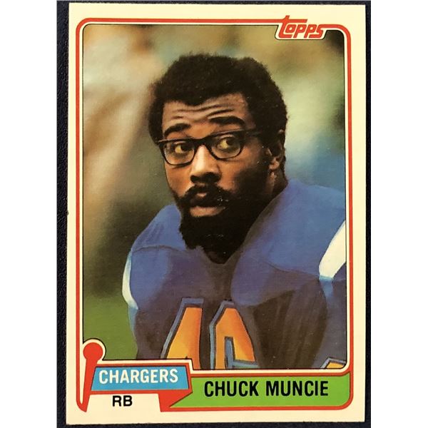 1981 TOPPS NFL CHUCK MUNCIE