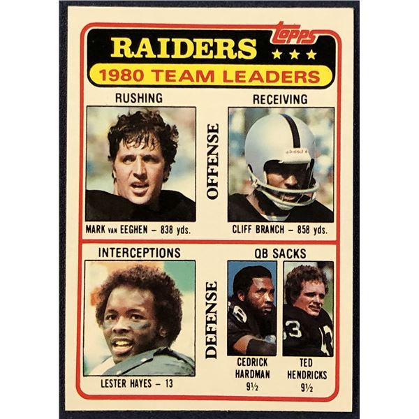 1981 TOPPS NFL CLIFF BRANCH (HOF)