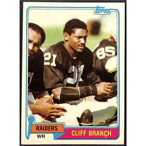 1981 TOPPS NFL CLIFF BRANCH (HOF)