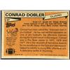 Image 2 : 1981 TOPPS NFL CONRAD DOBLER