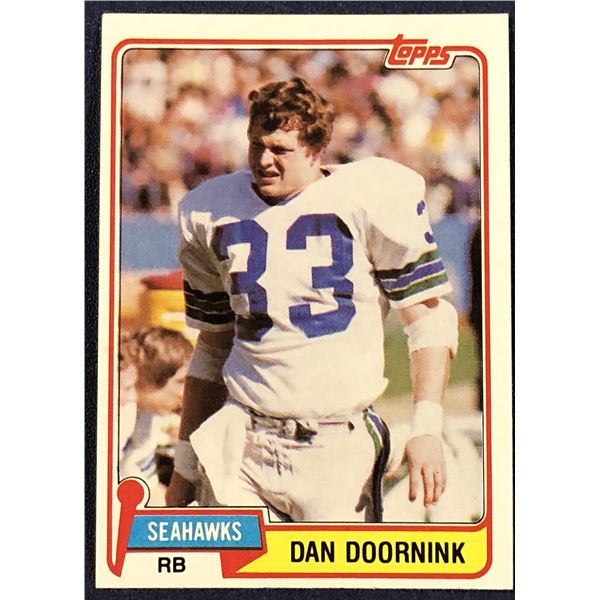 1981 TOPPS NFL DAN DOORNINK