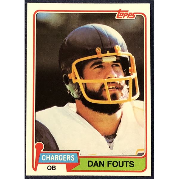 1981 TOPPS NFL DAN FOUTS (HOF)