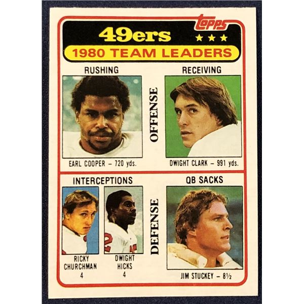 1981 TOPPS NFL DWIGHT CLARK