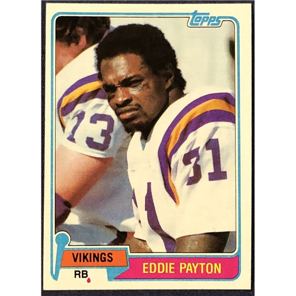 1981 TOPPS NFL EDDIE PAYTON