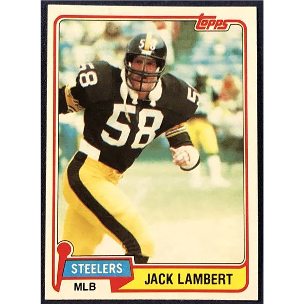 1981 TOPPS NFL JACK LAMBERT (HOF)