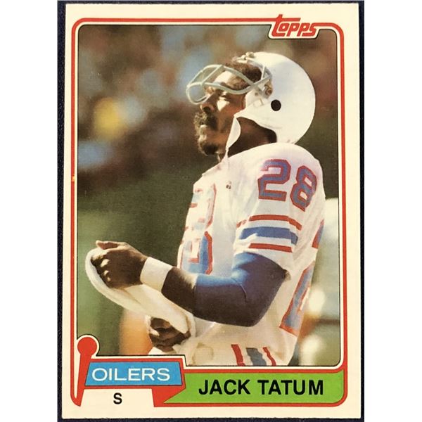 1981 TOPPS NFL JACK TATUM