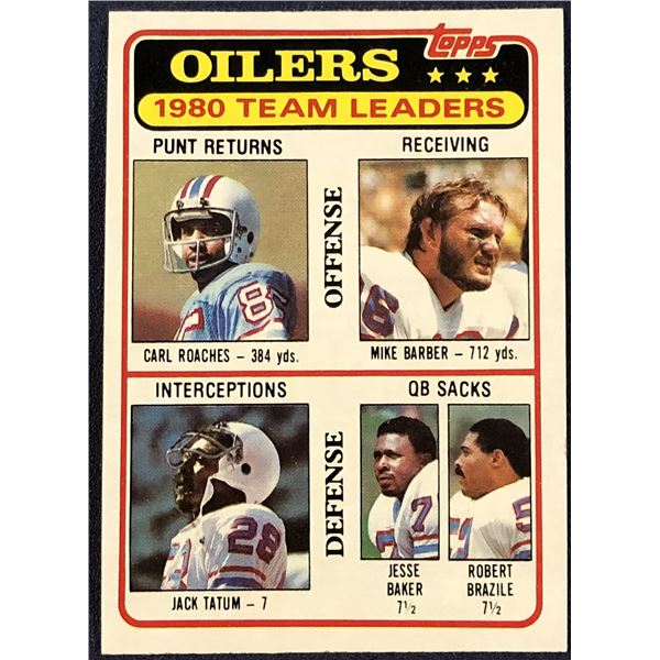 1981 TOPPS NFL JACK TATUM