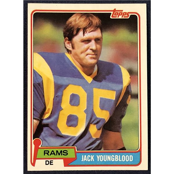 1981 TOPPS NFL JACK YOUNGBLOOD (HOF)