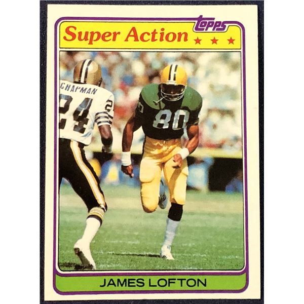 1981 TOPPS NFL JAMES LOFTON (HOF)