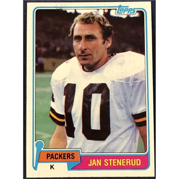 1981 TOPPS NFL JAN STENERUD (HOF)