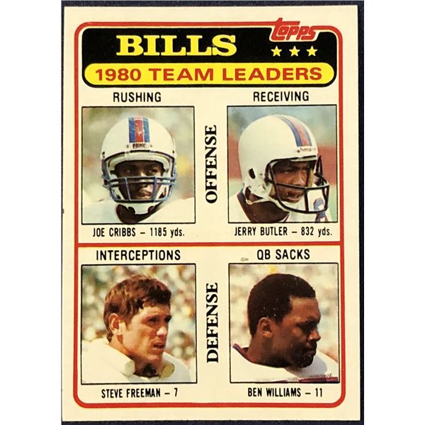 1981 TOPPS NFL JOE CRIBBS