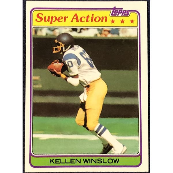1981 TOPPS NFL KELLEN WINSLOW (HOF)