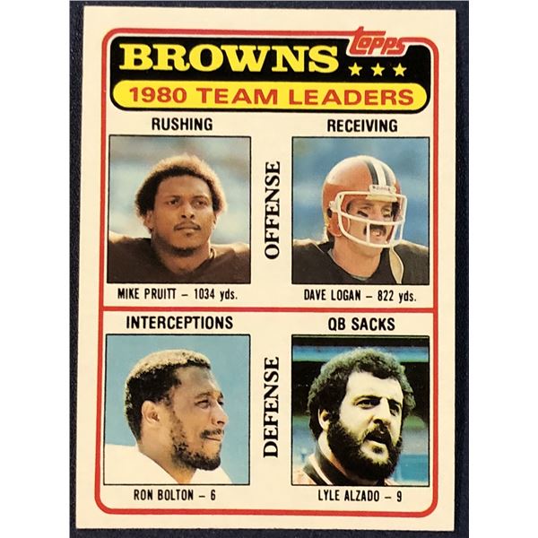 1981 TOPPS NFL LYLE ALZADO