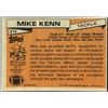 Image 2 : 1981 TOPPS NFL MIKE KENN ROOKIE CARD