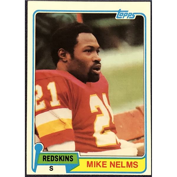 1981 TOPPS NFL MIKE NELMS ROOKIE CARD