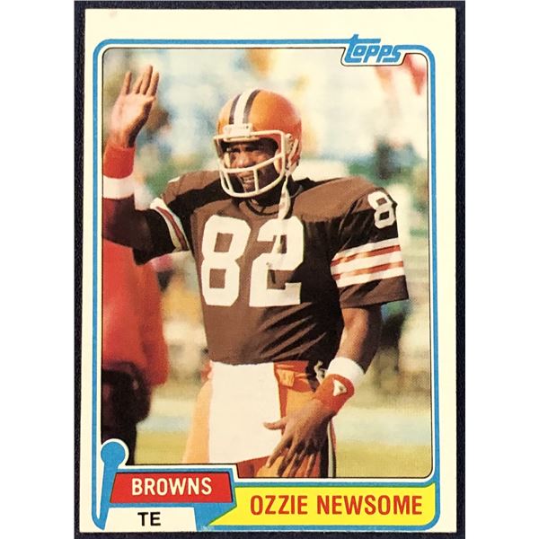 1981 TOPPS NFL OZZIE NEWSOME (HOF)
