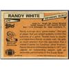Image 2 : 1981 TOPPS NFL RANDY WHITE (HOF)