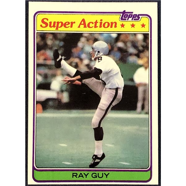 1981 TOPPS NFL RAY GUY