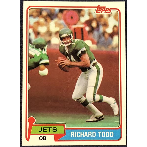 1981 TOPPS NFL RICHARD TODD