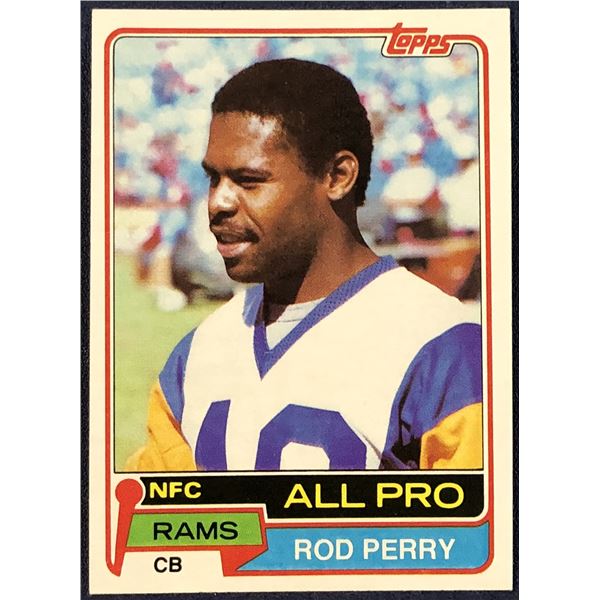1981 TOPPS NFL ROD PERRY